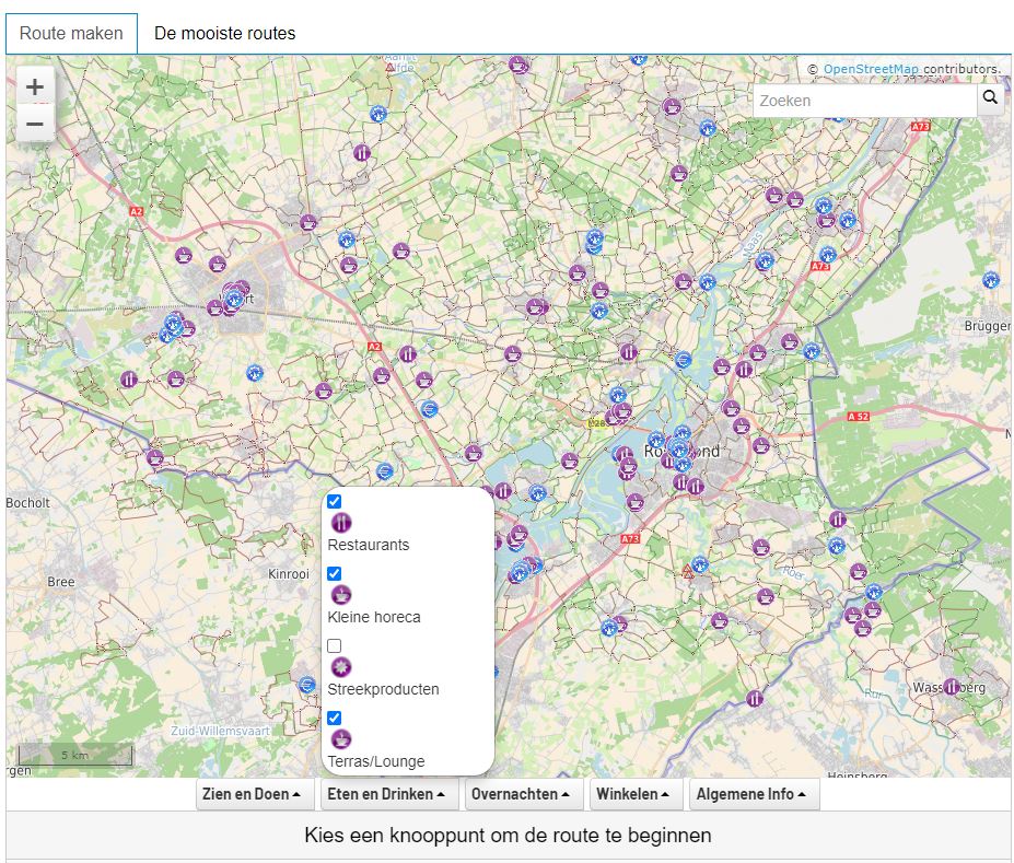 Point of Interests Fahrradroutenplaner Limburg
